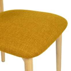 Chaise De Salle à Manger En Tissu Safran Et Hévéa - Elsy 10 Chaise De Salle à Manger En Tissu Safran Et Hévéa - Elsy -Magasin Général Pour La Maison chaise de salle a manger en tissu safran et hevea elsy 40858 40858 DET03 WEB