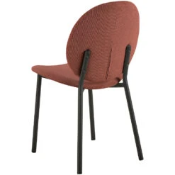 Chaise De Salle à Manger En Tissu Terracotta - Caso 14 Chaise De Salle à Manger En Tissu Terracotta - Caso -Magasin Général Pour La Maison chaise de salle a manger en tissu terracotta caso 698990 698990 FRN05 WEB 1
