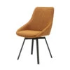 Chaise De Salle à Manger Pivotante En Tissu Miel - Kizim