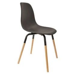 Chaise De Salle à Manger Scandinave Noir - Phebee
