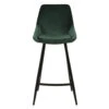Chaise De Bar En Velours Vert H67cm - Ben