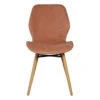 Chaise Salle à Manger En Tissu Soft Touch Marron Nèfle - Keri