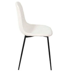 Chaise Salle à Manger En Velours Côtelé Beige - Scarlett -Magasin Général Pour La Maison chaise salle a manger en velours cotele beige scarlett 673382 673382 FRN03 WEB 1