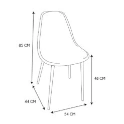 Chaise Salle à Manger En Velours Cotelé Noir - Julia -Magasin Général Pour La Maison chaise salle a manger en velours cotele noir julia 620092 620092 FRN06 WEB