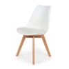 Chaise Salle à Manger Scandinave Blanc - Samantha