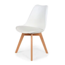 Chaise Salle à Manger Scandinave Blanc - Samantha