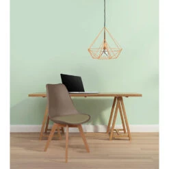 Chaise Salle à Manger Scandinave Taupe - Samantha