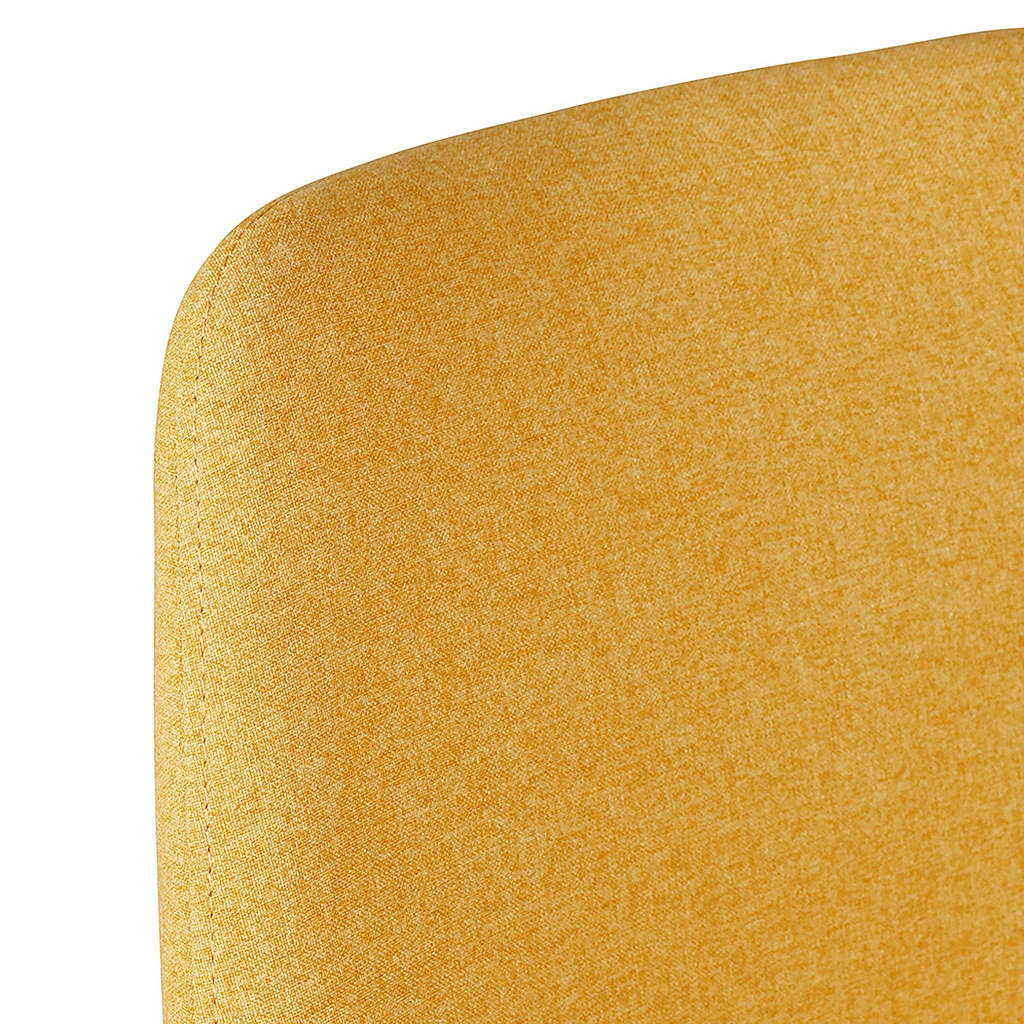 Chaise Salle à Manger Tissu Moutarde - Ben 7 Chaise Salle à Manger Tissu Moutarde - Ben – Image 7