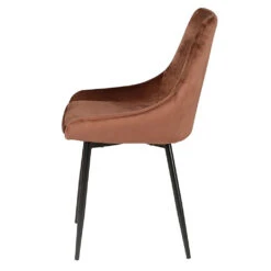 Chaise Salle à Manger En Velours Marron - Ben 8 Chaise Salle à Manger En Velours Marron - Ben -Magasin Général Pour La Maison chaisel salle a manger en velours marron ben 623837 623837 FRN03 WEB 1