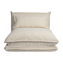 Chauffeuse En Tissu Côtelé écru - Tessia