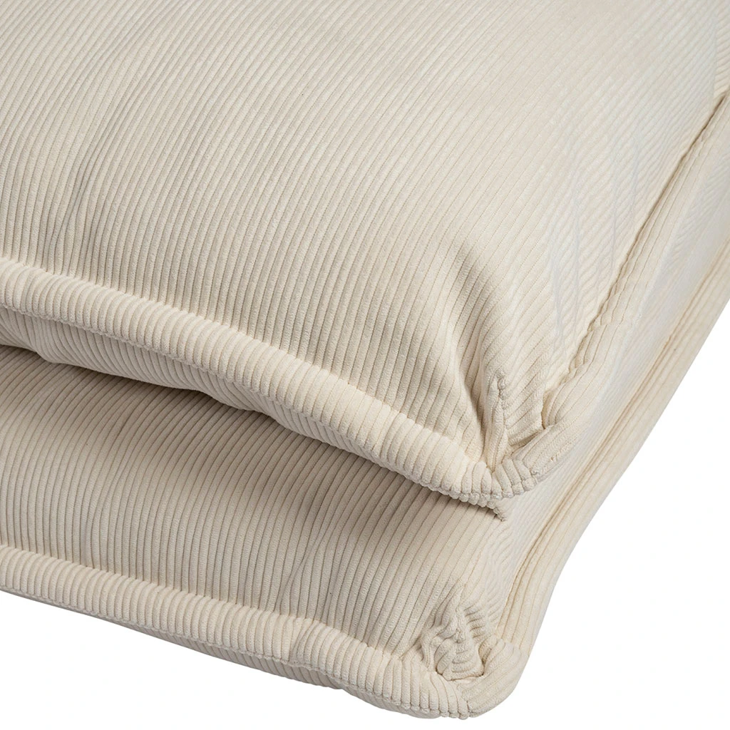 Chauffeuse En Tissu Côtelé écru - Tessia 5 Chauffeuse En Tissu Côtelé écru - Tessia – Image 5