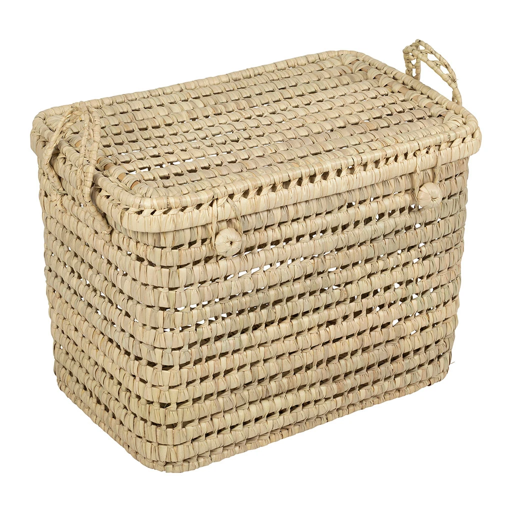 Coffre En Feuille De Palmier Naturel - Beezz 2 Coffre En Feuille De Palmier Naturel - Beezz – Image 2