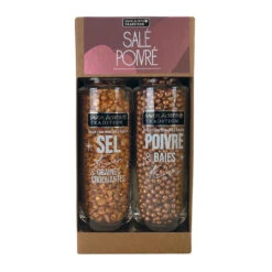 Coffret De 2 Moulins Sel Et Poivre Doré
