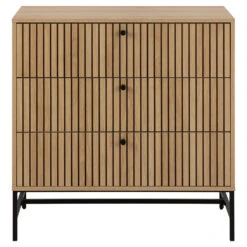 Commode 3 Tiroirs En Bois Naturel H81cm - Albany 12 Commode 3 Tiroirs En Bois Naturel H81cm - Albany -Magasin Général Pour La Maison commode 3 tiroirs en bois naturel h81cm albany 698994 698994 FRN03 WEB 1