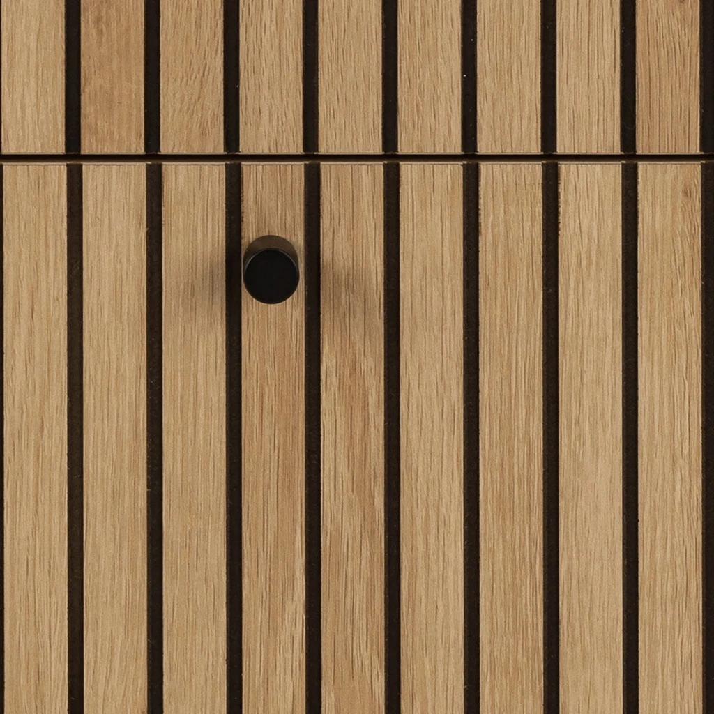 Commode 3 Tiroirs En Bois Naturel H81cm - Albany 6 Commode 3 Tiroirs En Bois Naturel H81cm - Albany – Image 6