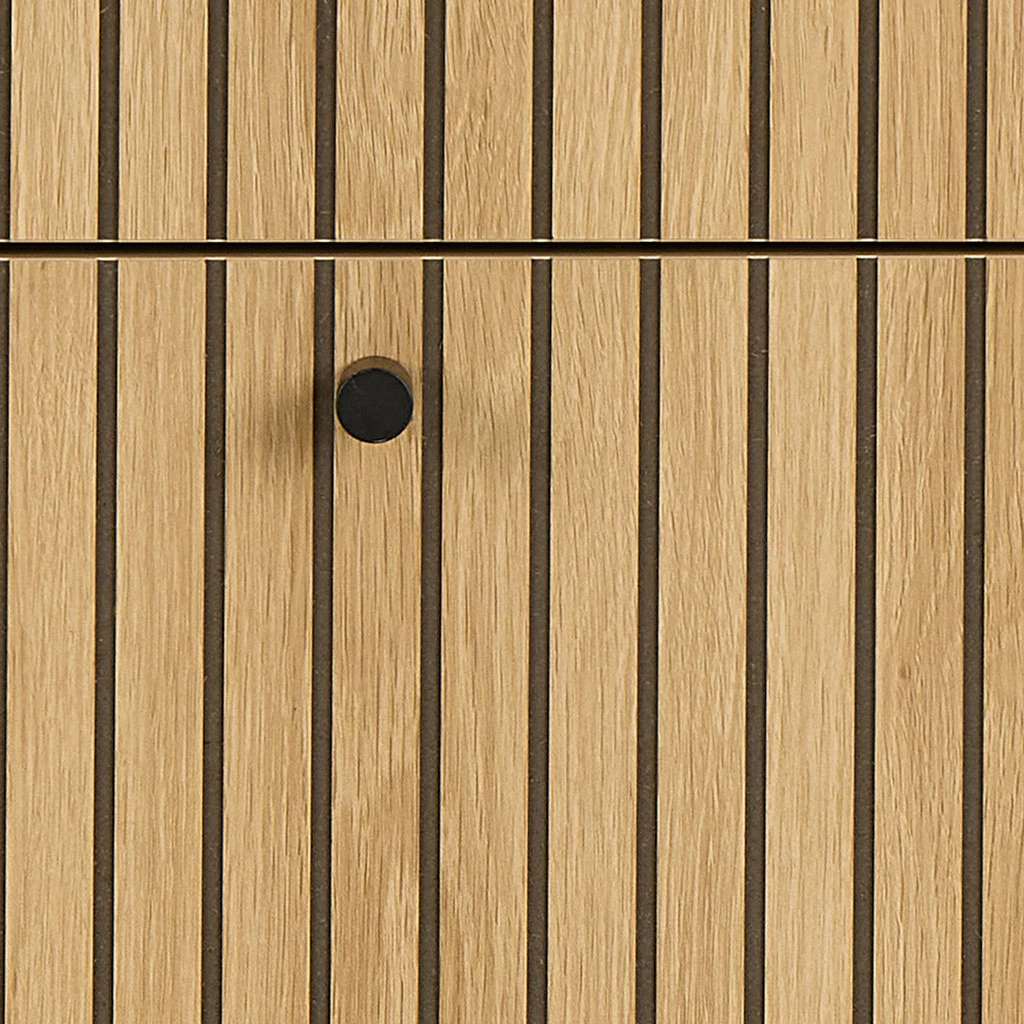 Commode 4 Tiroirs En Bois Naturel H100cm - Albany 6 Commode 4 Tiroirs En Bois Naturel H100cm - Albany – Image 6