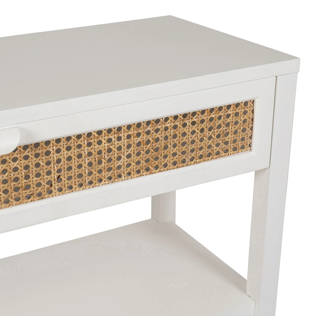 Console 2 étagères En Sapin Blanc - Adela 3 Console 2 étagères En Sapin Blanc - Adela – Image 3