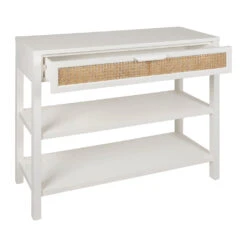 Console 2 étagères En Sapin Blanc - Adela 10 Console 2 étagères En Sapin Blanc - Adela -Magasin Général Pour La Maison console 2 etageres en sapin blanc adela 467396 467396 DET04 WEB
