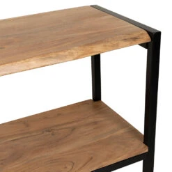 Console En Acacia Et Pieds En Fer Noir - Brooklyn -Magasin Général Pour La Maison console en acacia et pieds en fer noir brooklyn 320018 320018 DET03 WEB