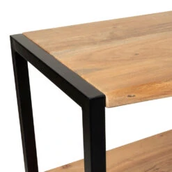 Console En Acacia Et Pieds En Fer Noir - Brooklyn -Magasin Général Pour La Maison console en acacia et pieds en fer noir brooklyn 320018 320018 DET05 WEB