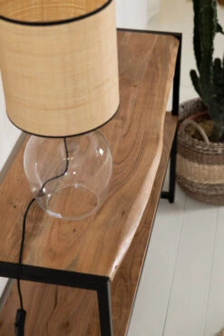 Console En Acacia Et Pieds En Fer Noir - Brooklyn -Magasin Général Pour La Maison console en acacia et pieds en fer noir brooklyn 320018 320018 SITU03 WEB