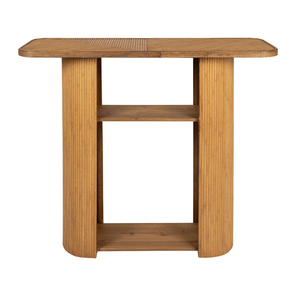 Console En Bambou Et Sapin Naturel - Saori 1 Console En Bambou Et Sapin Naturel - Saori