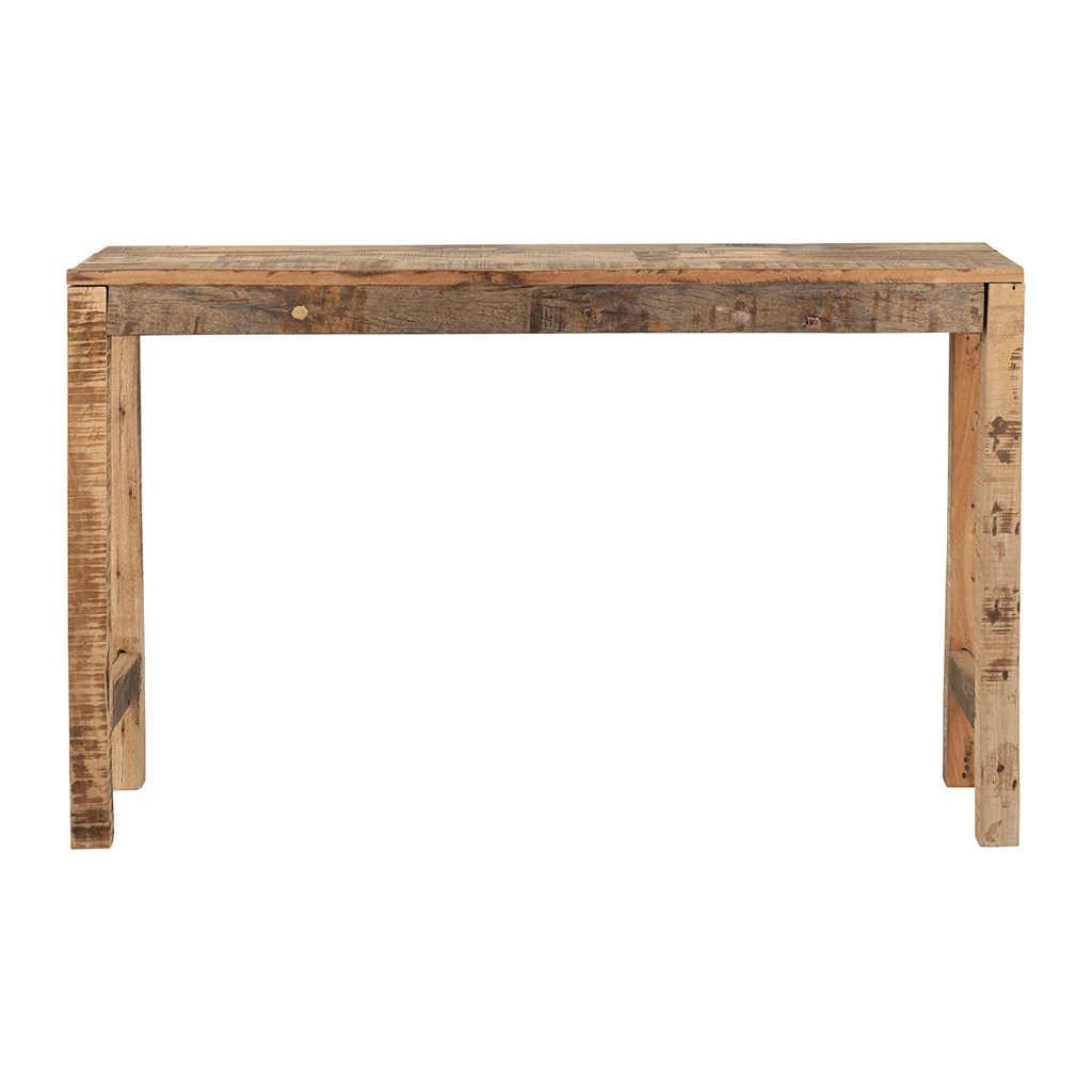 Console En Bois En Manguier Et Acacia Recyclés 120x33cm - Campagne Naturel 2 Console En Bois En Manguier Et Acacia Recyclés 120x33cm - Campagne Naturel – Image 2