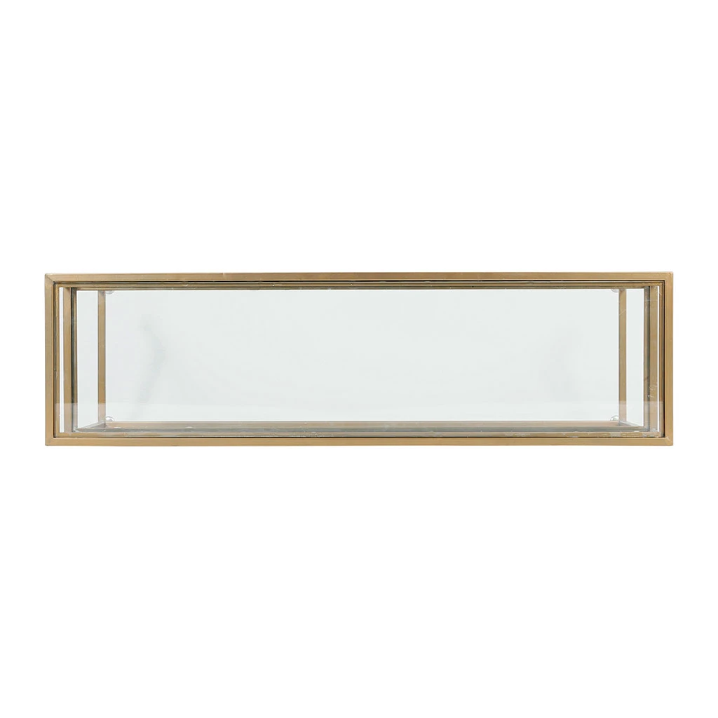 Console En Fer Et Verre Doré 120x33xh80.5cm - Eluminea 4 Console En Fer Et Verre Doré 120x33xh80.5cm - Eluminea – Image 4