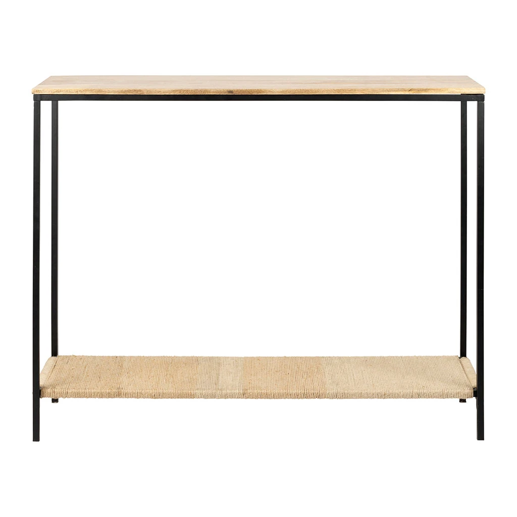 Console En Manguier Et Fer Noir 100x35xh80cm - Maderia 1 Console En Manguier Et Fer Noir 100x35xh80cm - Maderia