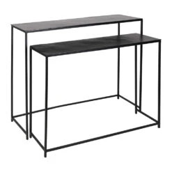 Console Gigogne (x2) En Fer Noir - Felia
