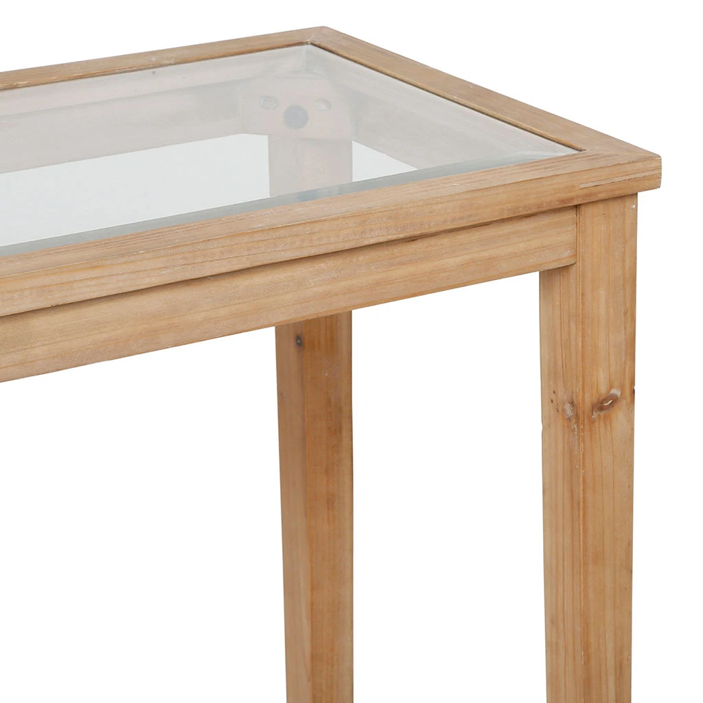 Console Naturel Foncé 120x36xh80cm En Bois De Sapin - Firmin 3 Console Naturel Foncé 120x36xh80cm En Bois De Sapin - Firmin – Image 3