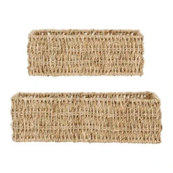 Corbeilles X2 Rectangulaire En Jonc De Mer - Borneo
