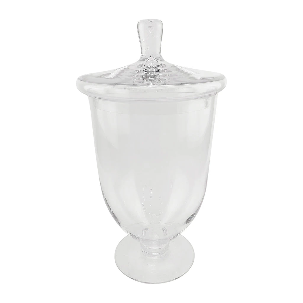 Coupe Sur Pied En Verre Avec Couvercle D21cm - Eloise 1 Coupe Sur Pied En Verre Avec Couvercle D21cm - Eloise