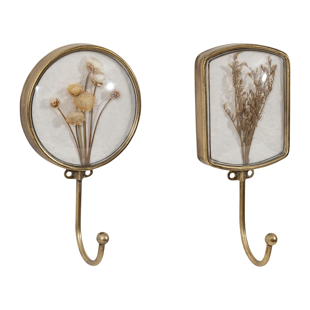 Crochet En Fer (x2) Fleurs Séchées 1 Crochet En Fer (x2) Fleurs Séchées