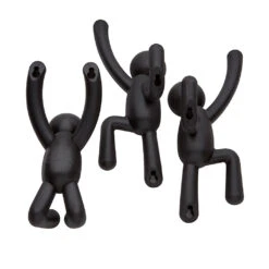 Umbra Crochet Mural Bonhomme Noir Buddy -Magasin Général Pour La Maison crochet mural bonhomme noir buddy 604415 604415 FRN08 WEB 2