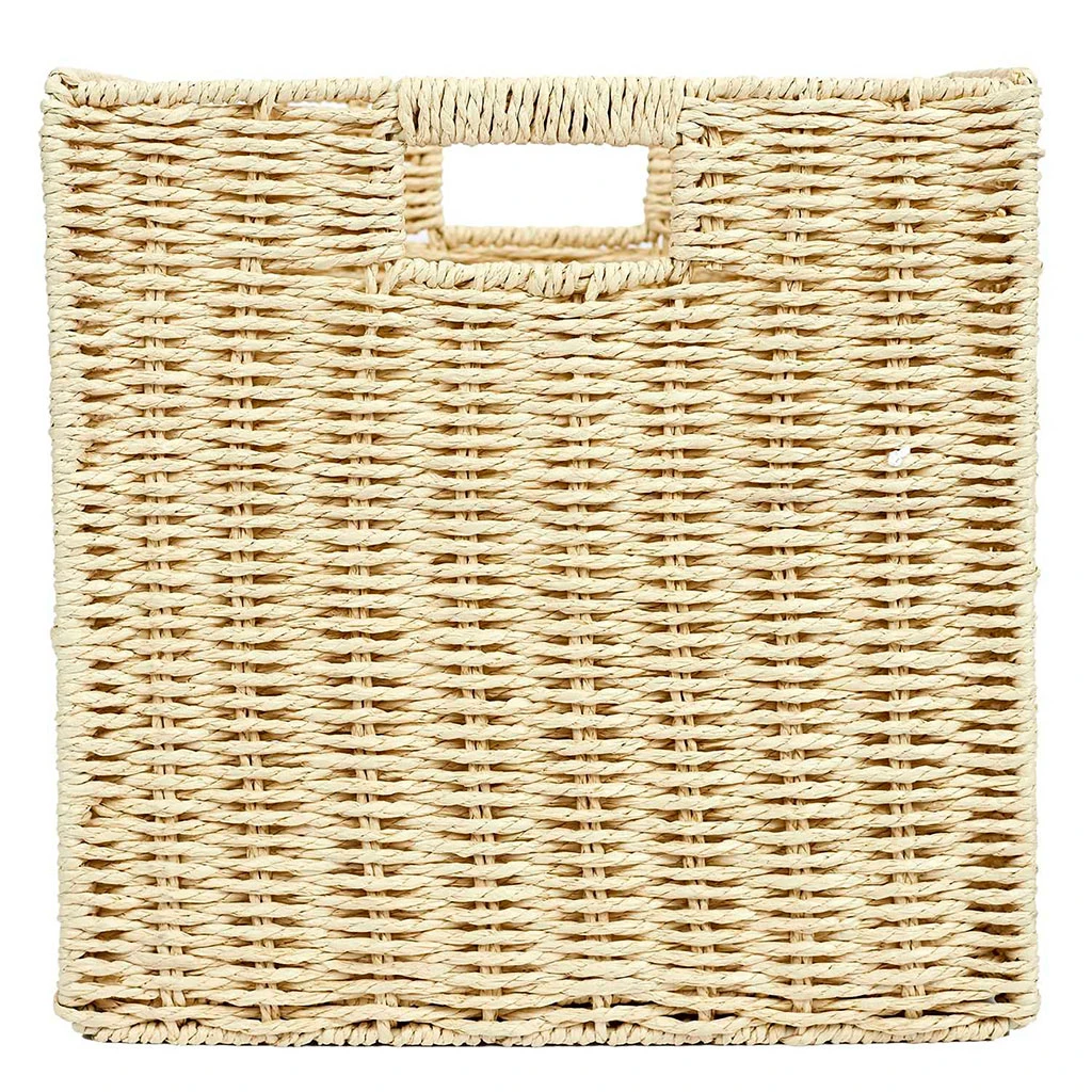 Cube De Rangement Tresse Pliable 30x30xh30cm 3 Cube De Rangement Tresse Pliable 30x30xh30cm – Image 3