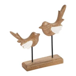 Déco 2 Moineaux En Manguier Et Fer Naturel Et Blanc - Floréal 5 Déco 2 Moineaux En Manguier Et Fer Naturel Et Blanc - Floréal -Magasin Général Pour La Maison deco 2 moineaux en manguier et fer naturel et blanc floreal 39783 39783 DET01 WEB 2