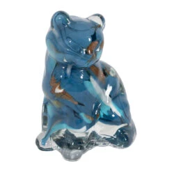 Déco Chat En Verre Bleu Et Doré - Félin 4 Déco Chat En Verre Bleu Et Doré - Félin -Magasin Général Pour La Maison deco chat en verre bleu et dore felin 39971 39971 DET01 WEB 1