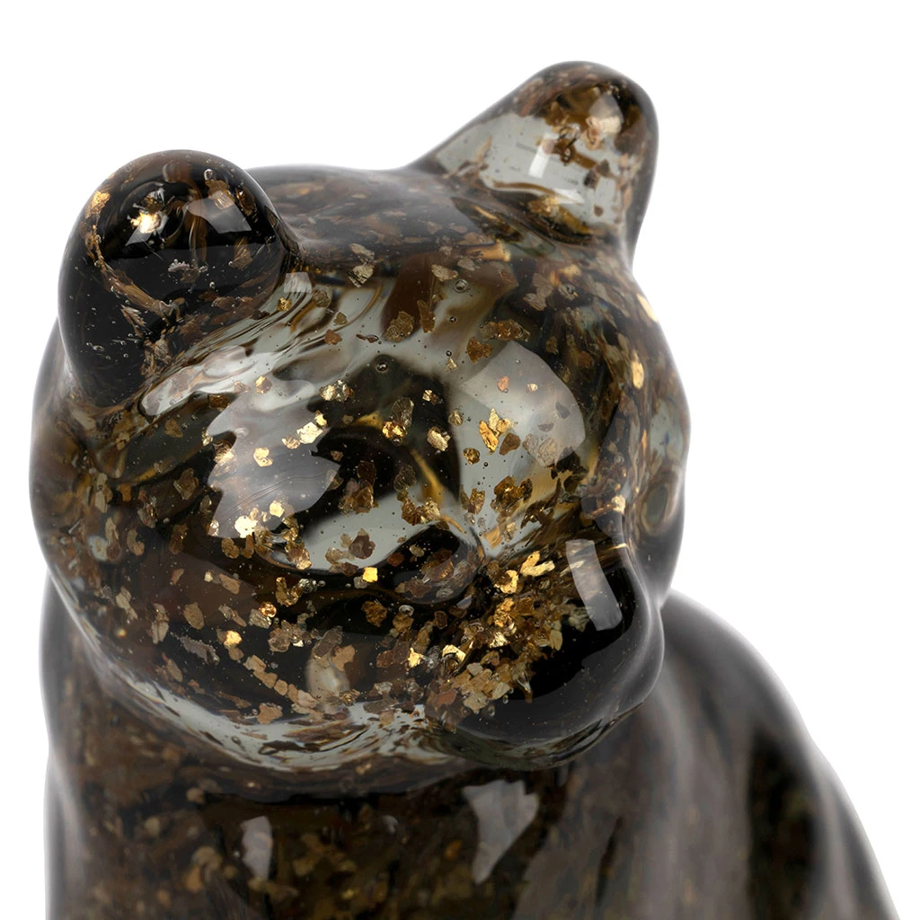 Deco Chat En Verre Fumé - Félin 3 Deco Chat En Verre Fumé - Félin – Image 3