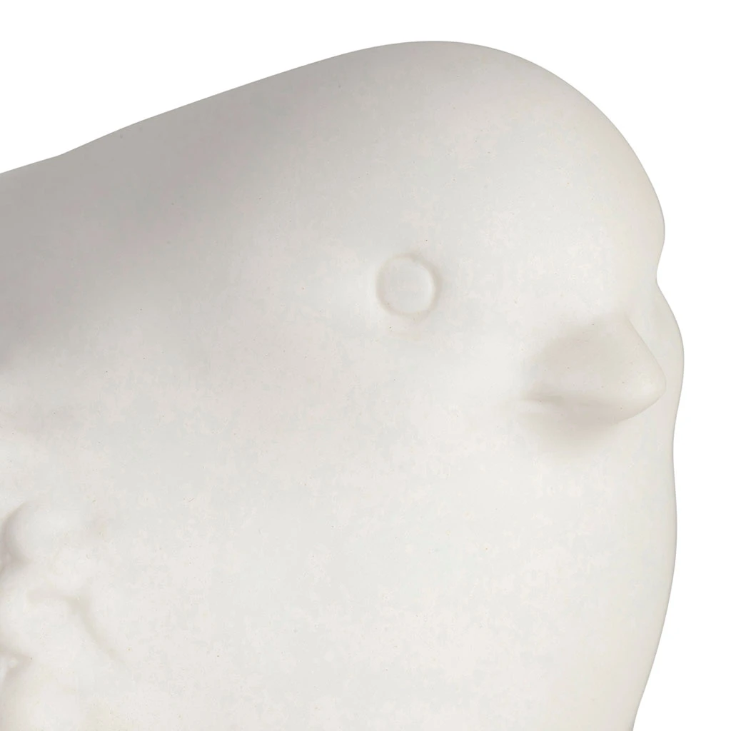 Deco Led Oiseau En Grès Blanc - Ilobo 3 Deco Led Oiseau En Grès Blanc - Ilobo – Image 3
