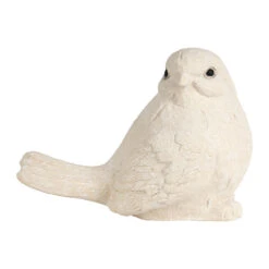 Déco Moineau En Fibre écru