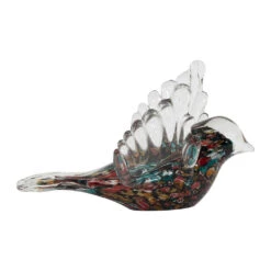 Déco Moineau En Verre Multicolore - Serin