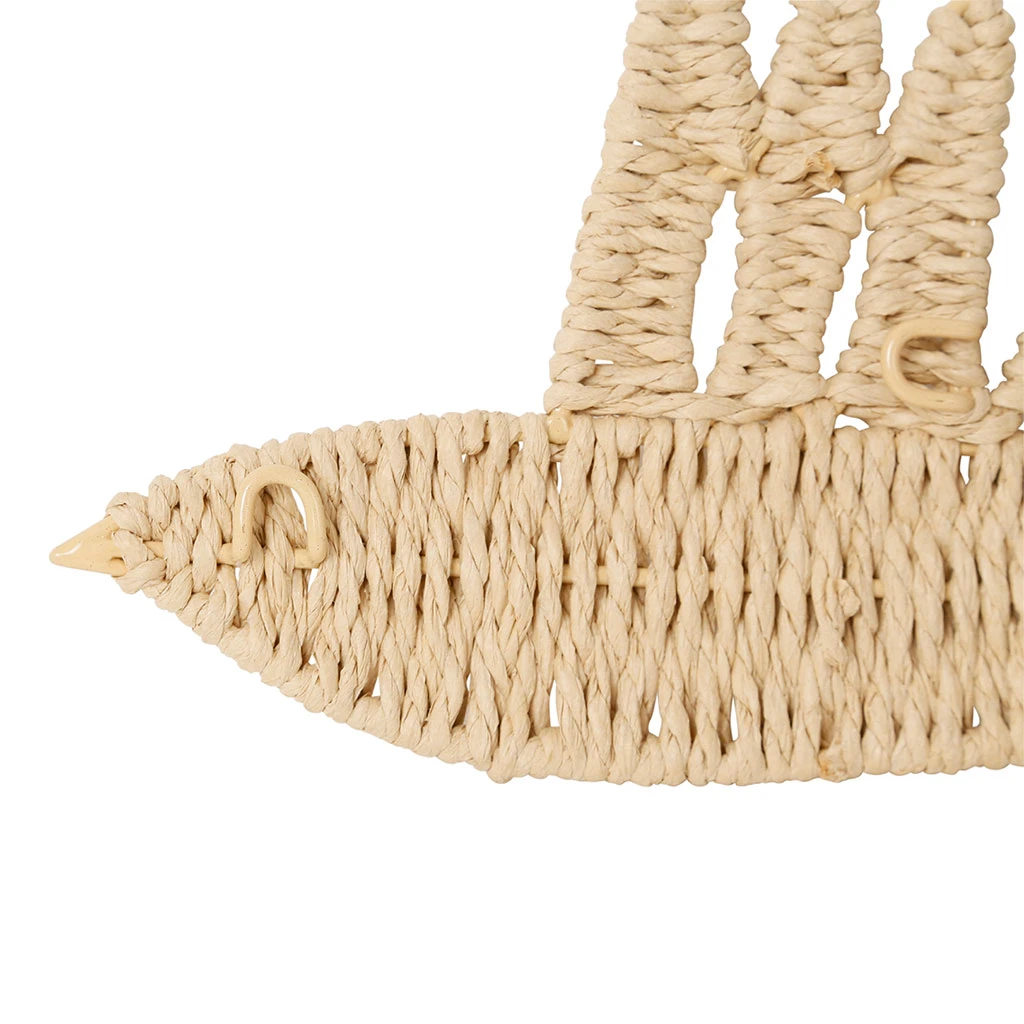 Déco Murale Oiseau En Corde Naturel - Magic Blue 2 Déco Murale Oiseau En Corde Naturel - Magic Blue – Image 2