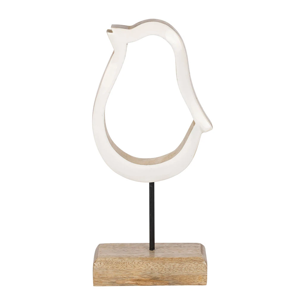 Déco Poussin En Manguier Et Fer Naturel Et Blanc - Floréal 1 Déco Poussin En Manguier Et Fer Naturel Et Blanc - Floréal