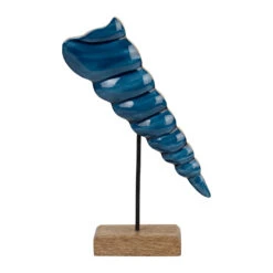 Déco Turritelle En Manguier Et Fer Bleu - Amarres