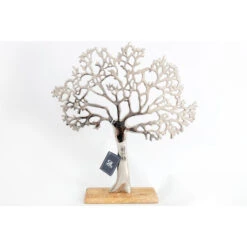 Decoration Arbre De Vie Argent Et Naturel H42cm