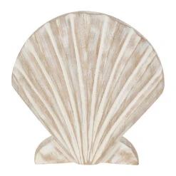 Décoration Coquille Saint-Jacques En Manguier Blanchi - Amarres