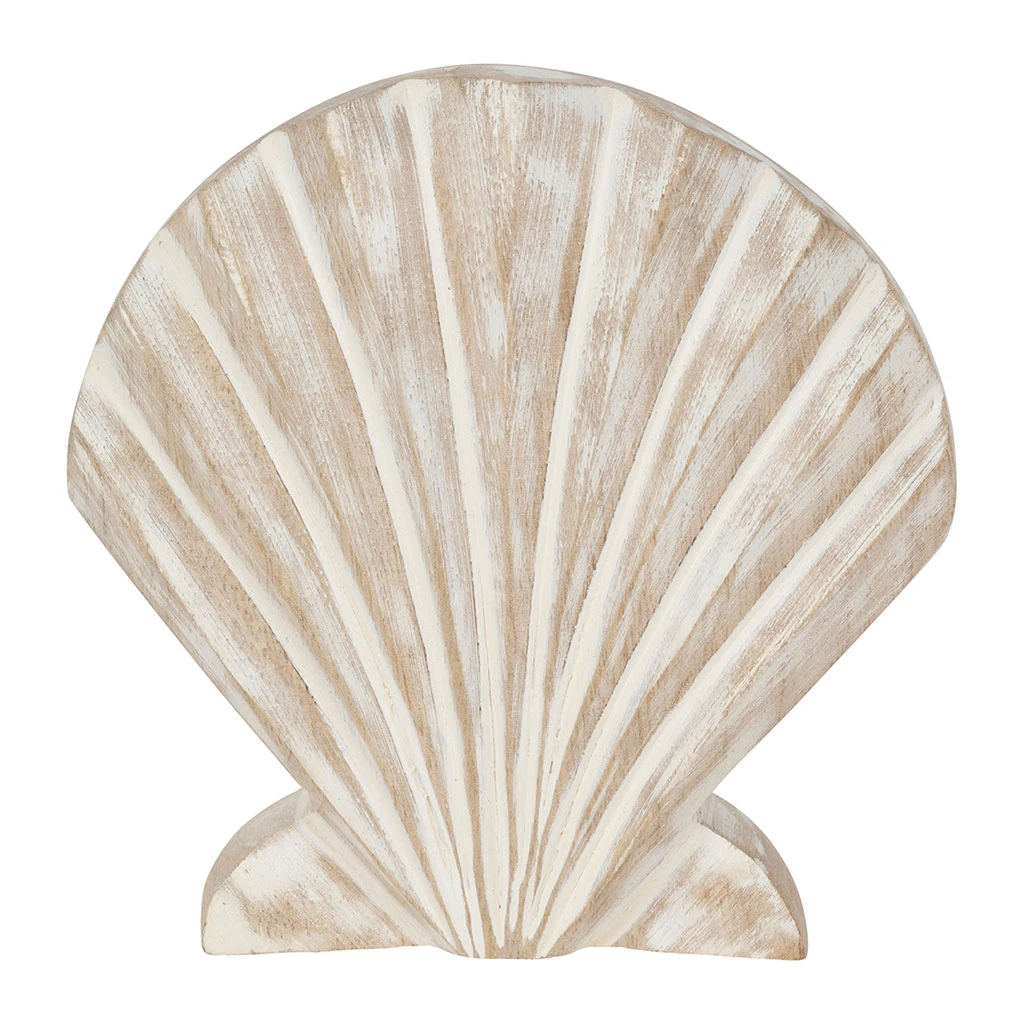 Décoration Coquille Saint-Jacques En Manguier Blanchi - Amarres 1 Décoration Coquille Saint-Jacques En Manguier Blanchi - Amarres