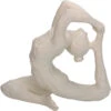 Decoration Femme Yoga Polyresine Ivoire 21.5x9.7xh18.5cm