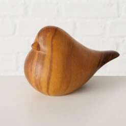 Décoration Oiseau En Bois Foncé - Wilhelmy